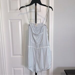Billabong Wild Pursuit Short Overalls Light Chambray Size M